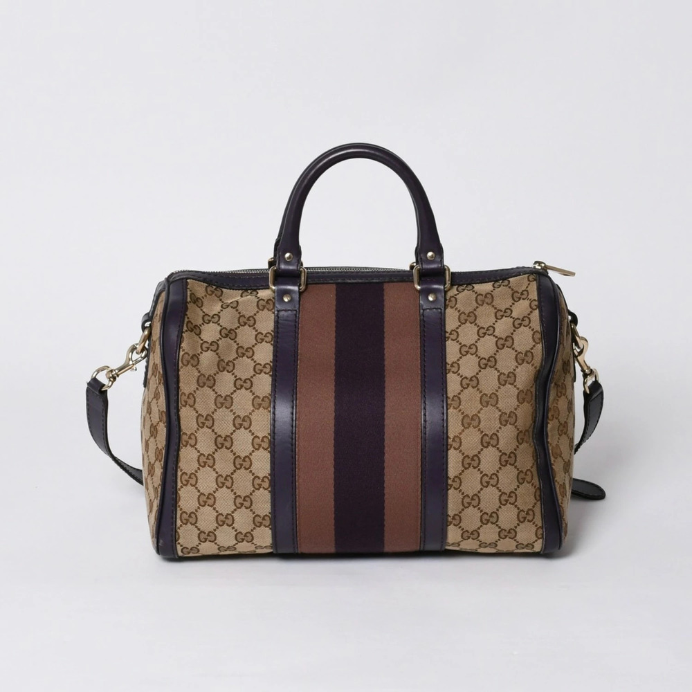 Gucci Speedy handbag Sherry GG canvas Beige Cream